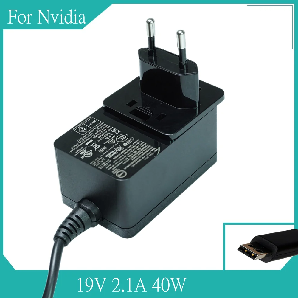 

EU Plug SPA040A19W2 Adapters For Nvidia Shield TV Pro Media Server AC Adapter Power Supply Original Adapter 19V 2.1A
