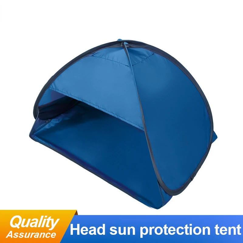 

Portable Outdoor Beach Face Tent Mini Awning Head Coming Folding UV Protection Umbrellas With Phone Holder Sun Shelter Tent Tend