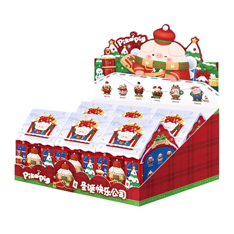 Подлинная слепая коробка Pikopig Merry Christmas Company Series Mystery Box Cute Q Version Украшения Игрушка