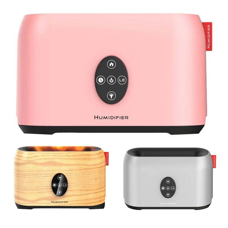 

USB Flame Aromatherapy Atmosphere Table Lamp Bedroom Living Room Humidifier Third Gear Timing Remote Night Light