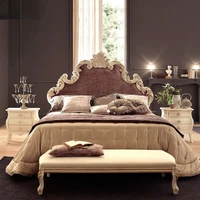 european bed double bed master bedroom luxury wedding bed french solid wood carved bed princess bed palace luxury villa king bed