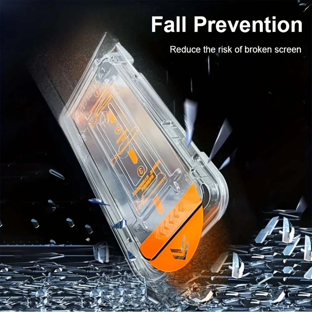 Комплект из 3 ультрапрозрачных защитных стекол для iPhone 17161514Pro Max111213Pro17e16e1514Plus с установкой в один клик (art.: 3920dbcfaf633) - 3920dbcfaf633