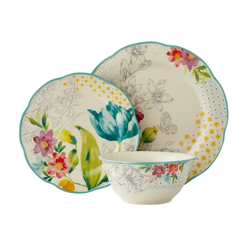

Bouquet 12-Piece Dinnerware Set