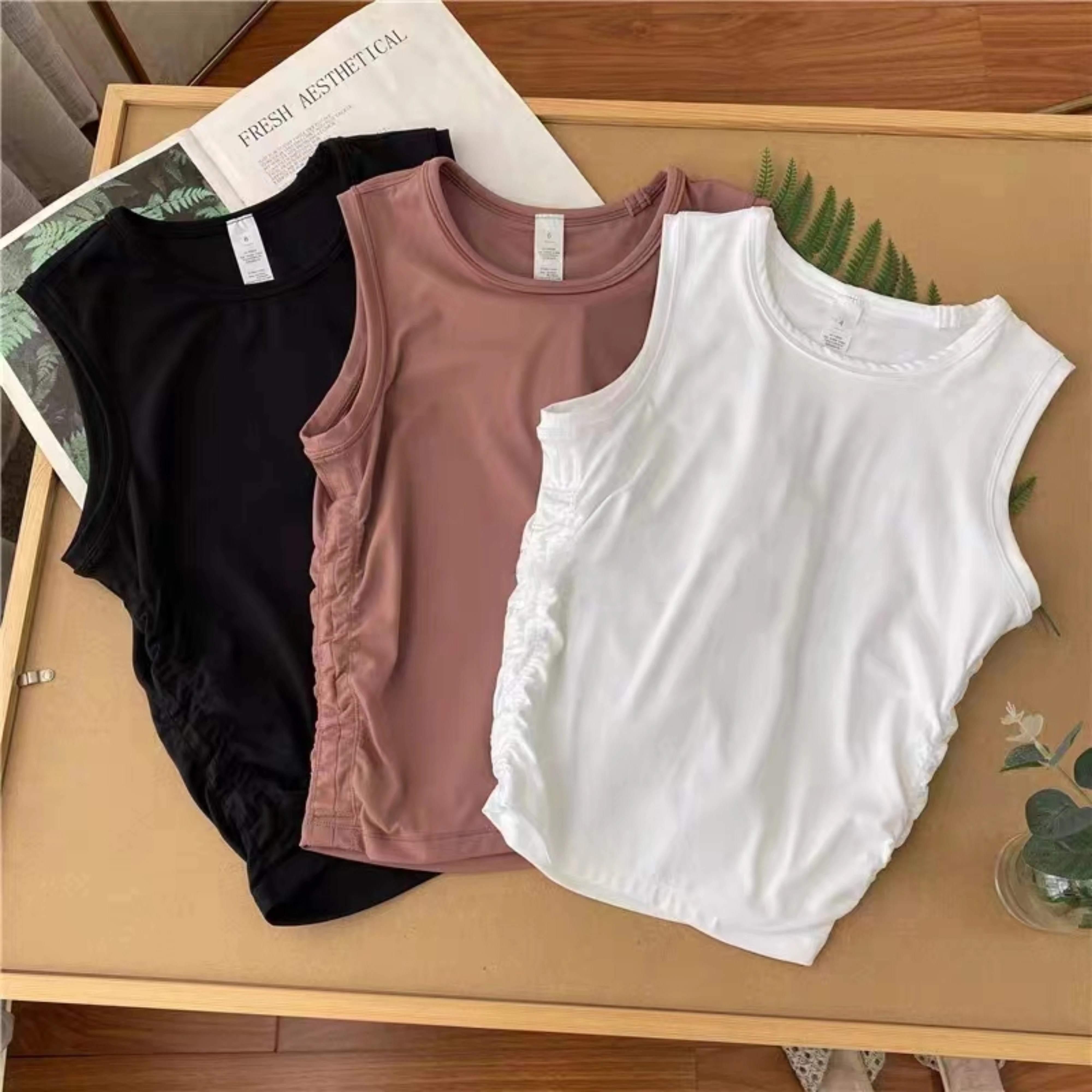 

NWT Luluwomen All It Takes Quick Dried Yoga Tank Top Lightweight High Elastic Slim Fit Sports Fitness Women's Gym SleevelessTop