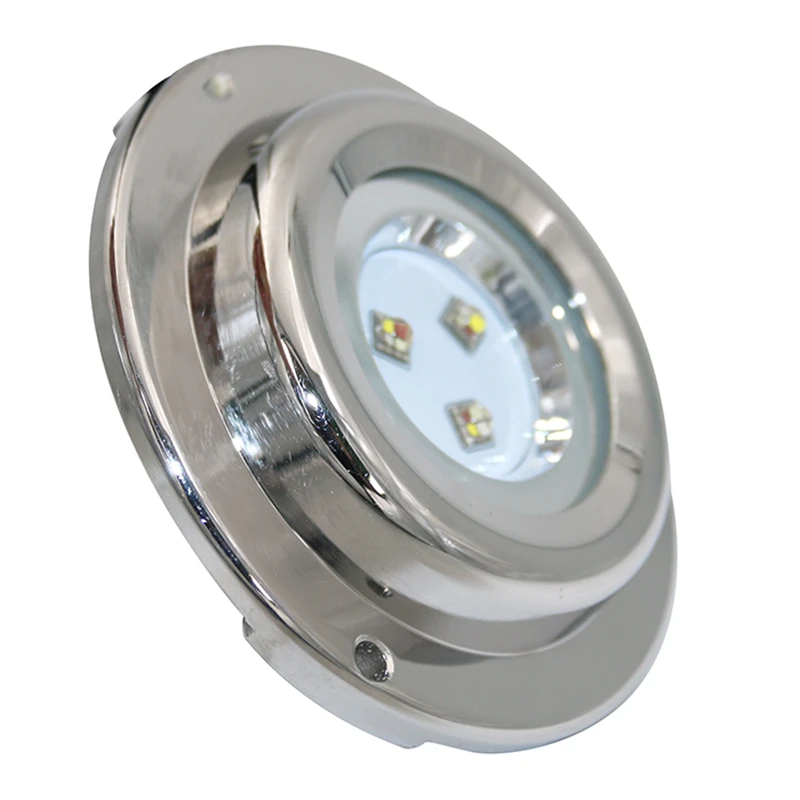 30Вт Светодиодный маяк с IP68 классом защиты от воды подводной лампы RGB RGBW из нержавеющей стали 316L для яхт хвостового плавания DC12V.