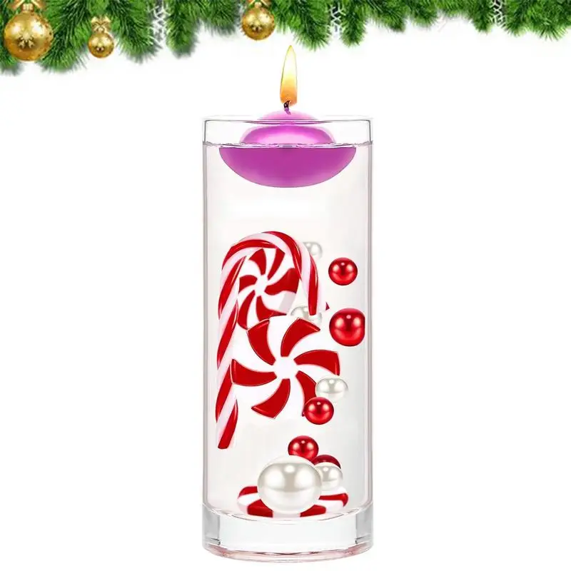 

Christmas Vase Candles For Centerpieces Water Gels Beads Floating Candles Decorative Floating Candles For Vases Filler Wedding