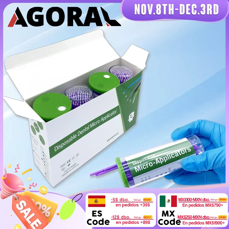 Одноразовые микрокисти для стоматологии 100 шт