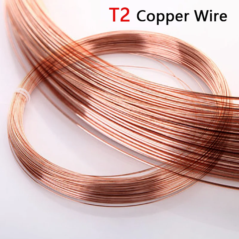 

1kg T2 Copper Red Copper Wire Bare Wire 99.9% Pure Copper Wire 0.2/0.3/0.4/0.5/0.6/0.7/0.8/1/1.2/1.5/2/2.5/3/4/5mm