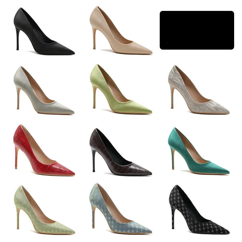 

Туфли-лодочки женские классические на высоком каблуке 8 см, 10 см