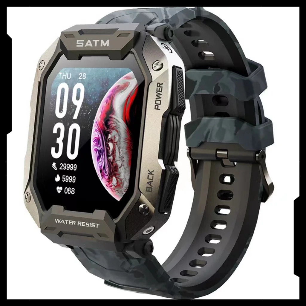 

Смарт-часы C20 водонепроницаемые (IP68) с пульсометром и тонометром