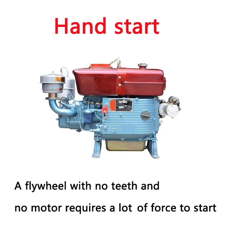 Одноцилиндровый дизельный двигатель с водяным охлаждением 6/8/12/15/18 HP ручная