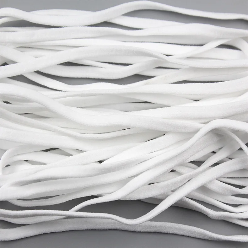 

With Mask Manufacturer Wholesale 0.5 Good 24 Ear Quality Hollow Polyester Rope Kn95 Elastic Rope Pin Flat Mask