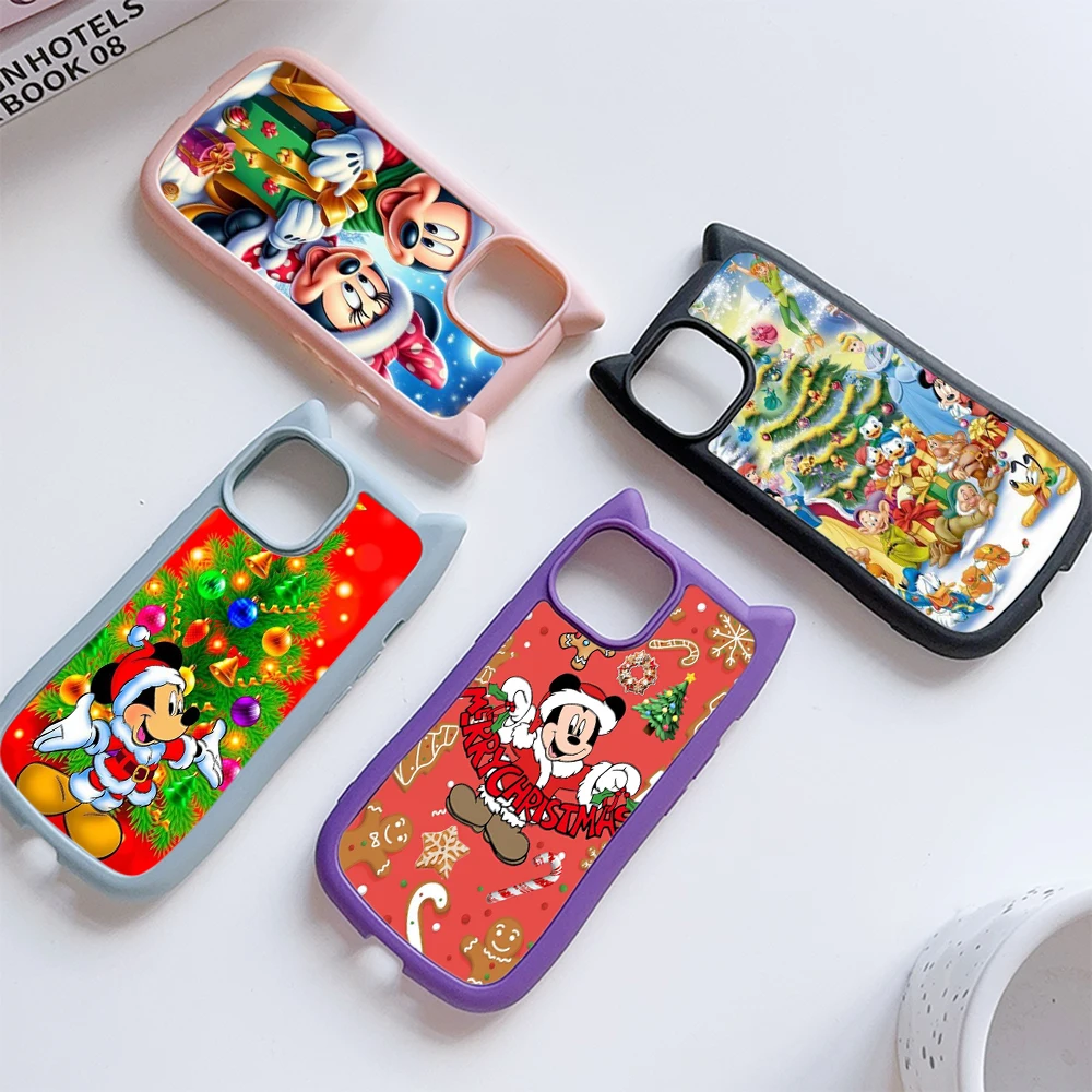 SS205 Микки Минни Рождество веселый Кот Уши мягкие чехлы для телефонов iPhone Xs 11 12 Pro Max