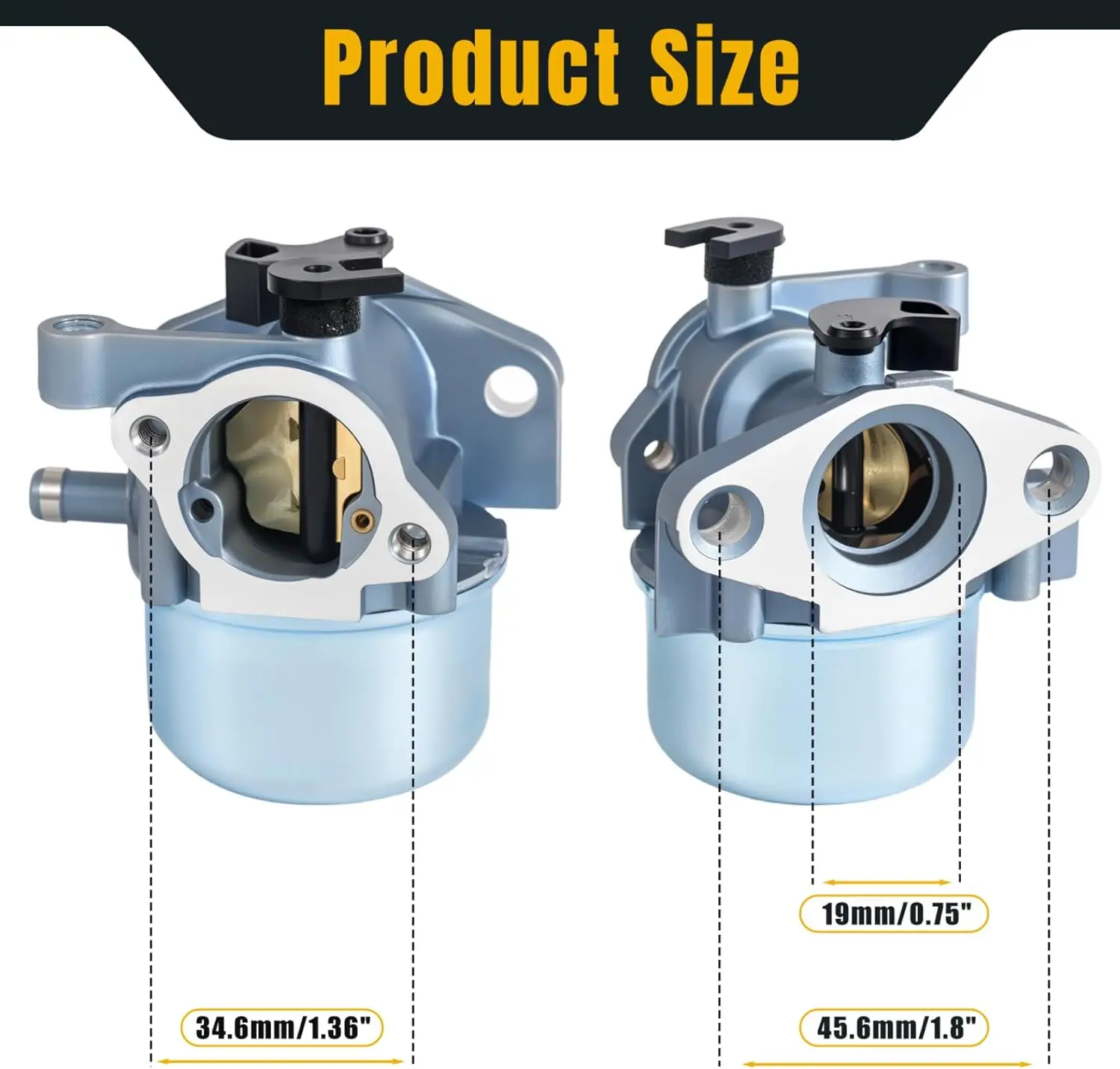 Фото Карбюратор JS36 для газонокосилки John Deere JS26 JS30 JS60 JS20 JS25 JS28 JM26 JM36 JS38 JA60 21 дюймов 22 дюйма с двигателем 190CC 6,75 л.с. №5
