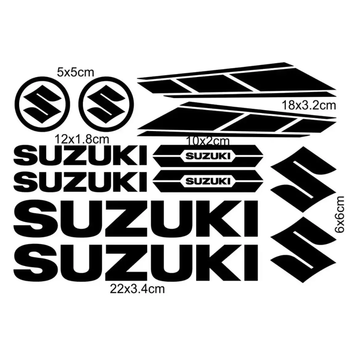 Набор Виниловых Наклеек Для Мотоцикла Suzuki Водостойкая Светоотражающая Наклейка
