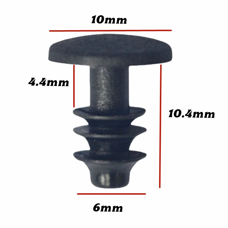 

20 шт. для рождественской елки с отверстием 6 мм, пружинный автозажим, пластиковый заклепка, автомобильный пластиковый застежка 67869-20030 A05