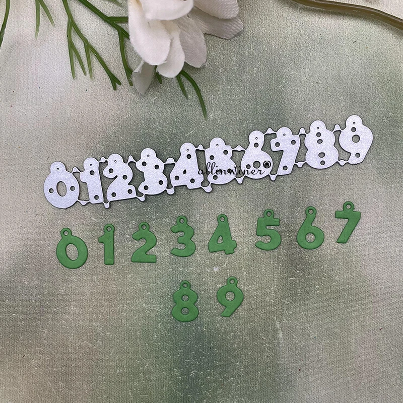 

New Chain number decoration Metal Cutting Dies for DIY Scrapbooking Album Paper Cards Decorative Crafts Embossing Die Cuts