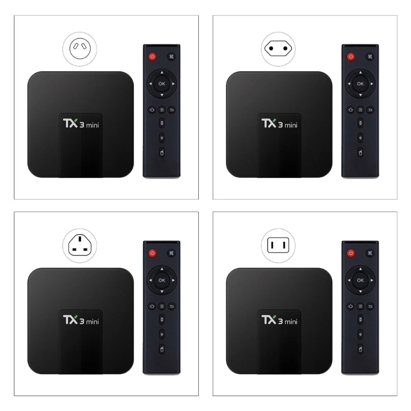 

Телевизионная приставка TX3 Mini 2+16G H313 QuadcoreCPU TV Box с 2,4/5 ГГц Wi-Fi и BT4.0