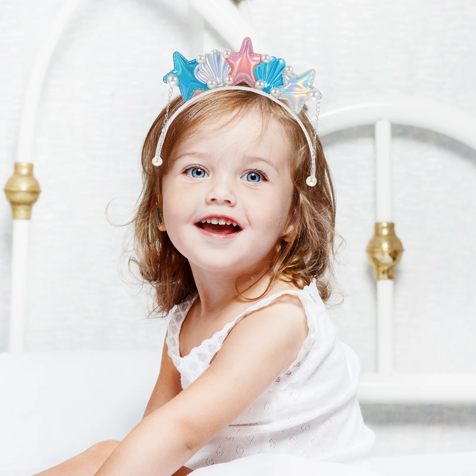 

Headband Mermaid Headbands Shell Girl Girls Headpiece Kids Sea Party Flower Hairbands Women Hairband Colored Hair Cute Fashion