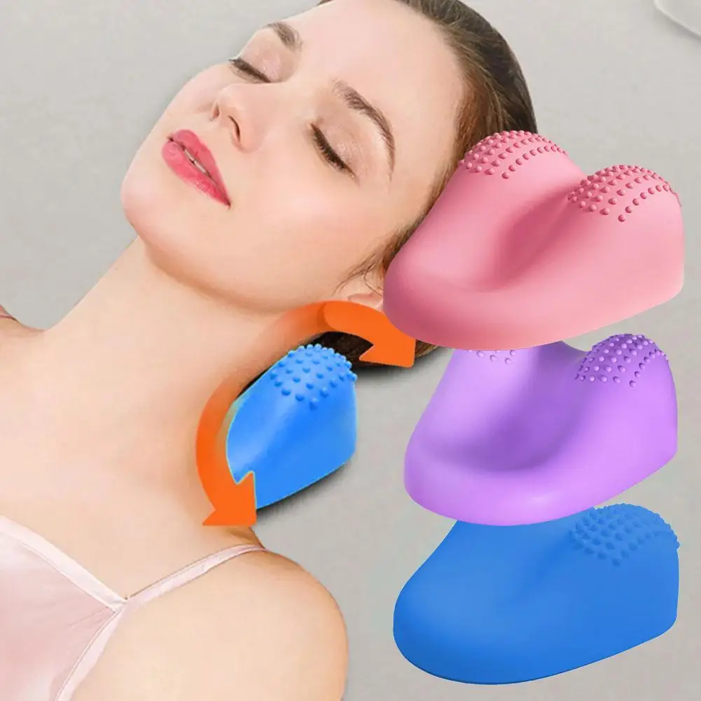 

Neck Shoulder Stretcher Relaxer Cervical Chiropractic Traction Device Pillow For Pain Relief Cervical Spine Alignment Gift U7S5