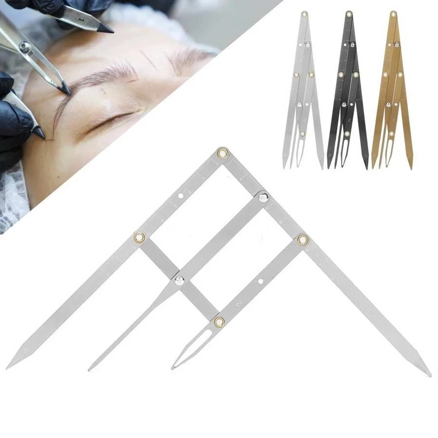 

Средство для измерения параметров бровей, золотистое соотношение, микроблейдинг, симметричный фотометрический инструмент, измерительный ...