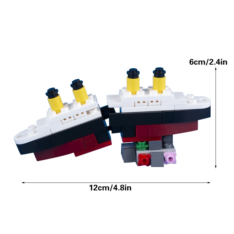 Модель корабля MOC Titanic строительные блоки наборы Sank RMS Круизная лодка пароход