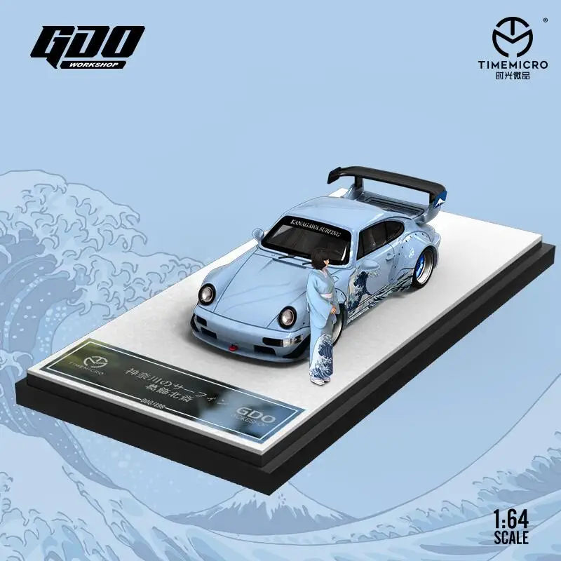 Время Micro X GDO 1:64 RWB большая волна от канагава модель автомобиля