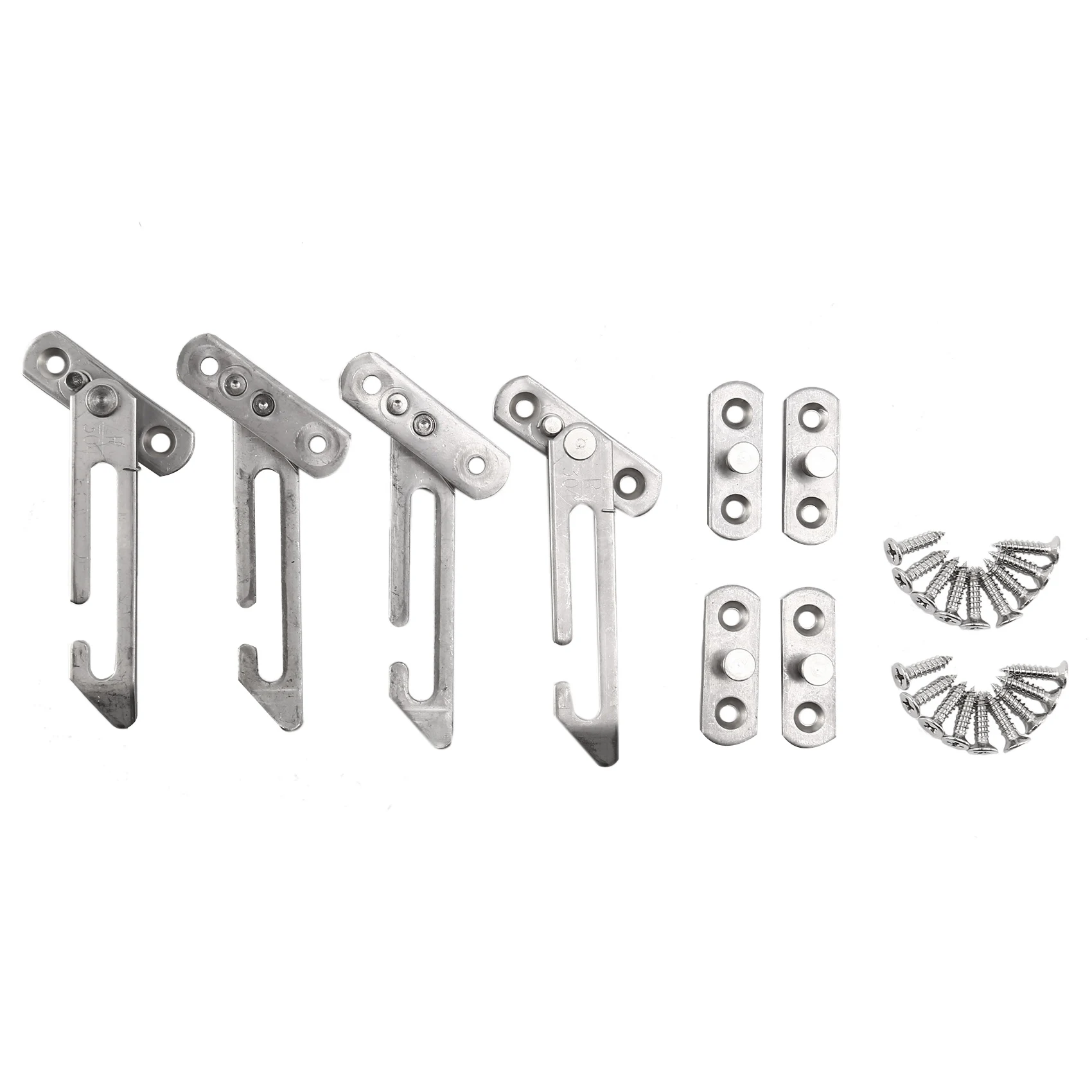 

4 Pack Window Restrictor Locks Window Restrictor Hook Stainless Steel Child Lock Restrictor with Screws for Upvc Windows