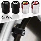 4 шт., колпачки на клапаны автомобильных шин, черные и Серебристые колпачки на клапаны для Skoda Octavia Fabia Karoq Octavia Mk2 Mk3 Kamiq Scala Kodiaq Superb