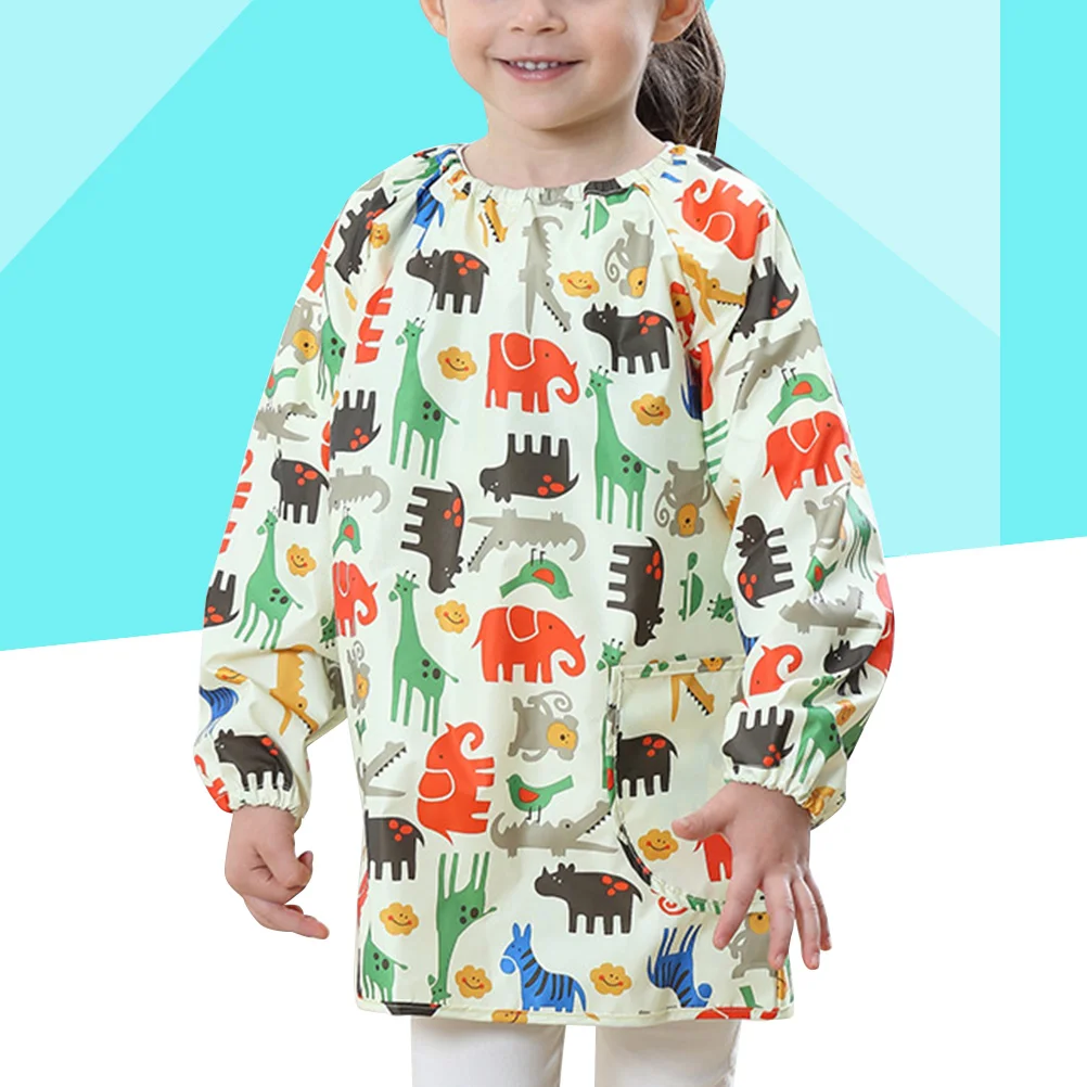 

Smock Painting Toddler Kids Apron Smocks Age 7 5 Kid Children Years 4 Toddlers Waterproof Clothing Sleeved Bib