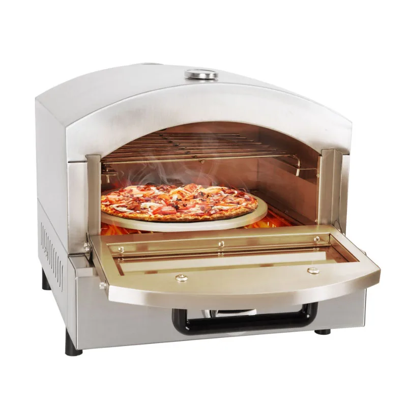 

Gas Pizza Stove Commercial Electric Double Layer Professional Baking Oven Machine Toaster With Timer Bread Maker