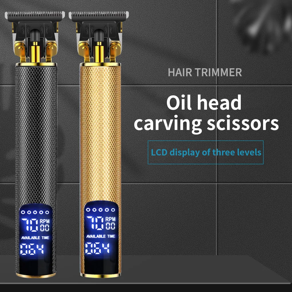 

2022 New Hair Clipper USB Rechargeable Hair Trimmer LCD Display Hair Machine Hair Cutting Beard Trimmer Men Haircut Styling Tool