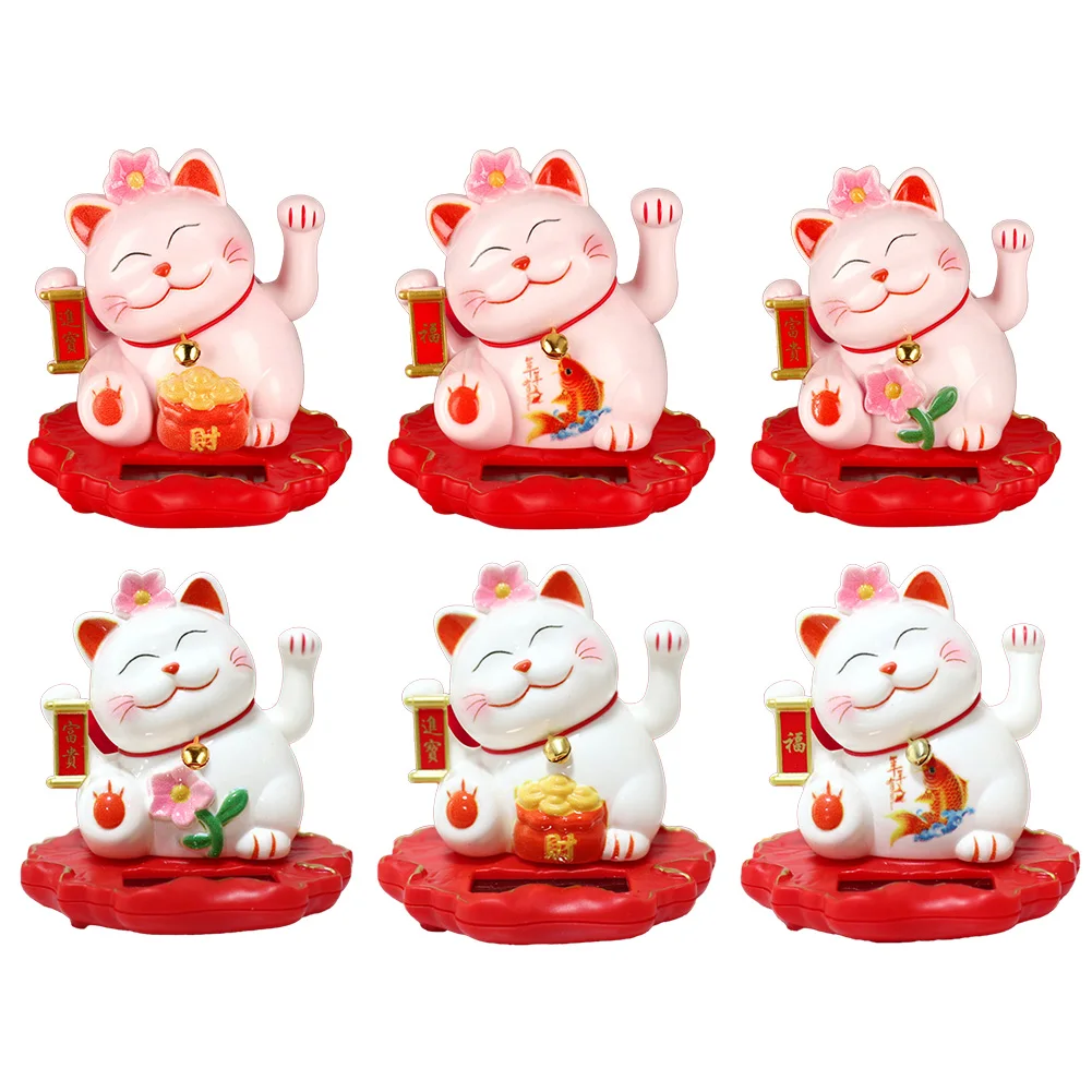 1 шт. солнечные украшения Lucky Cat светочувствительные с большим питанием