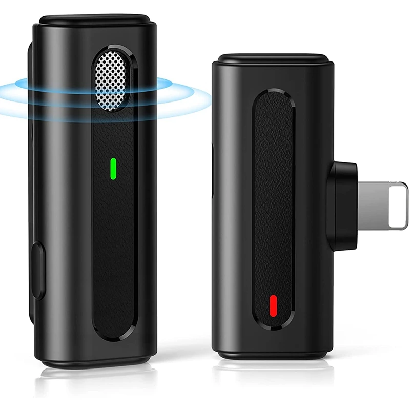 

Wireless Lavalier Microphone, Plug-Play Wireless Mic For Iphone, Noise Reduction Mic For Recording, Youtube, Facebook