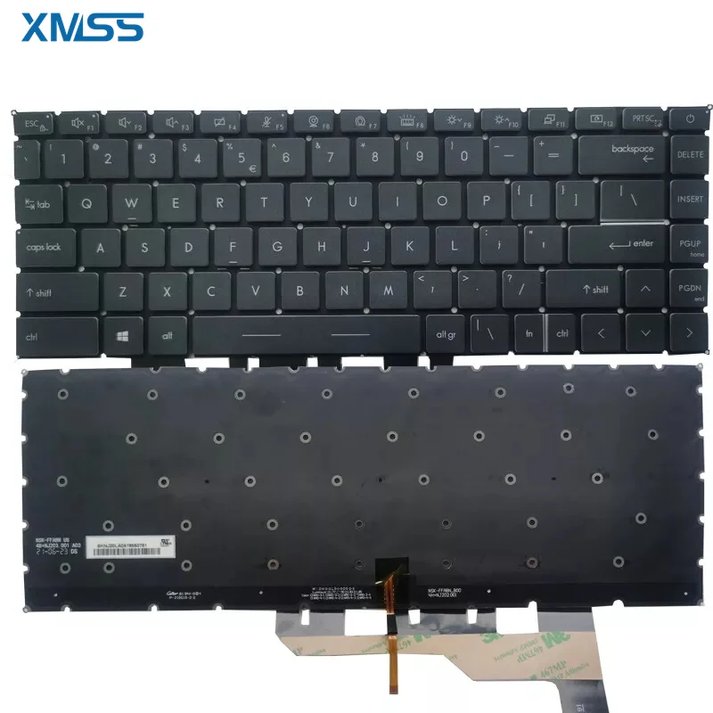 Новая клавиатура США для MSI Stealth 15M A11UEK A11UEKV A11UE A11SDK A11SEK MS-1562