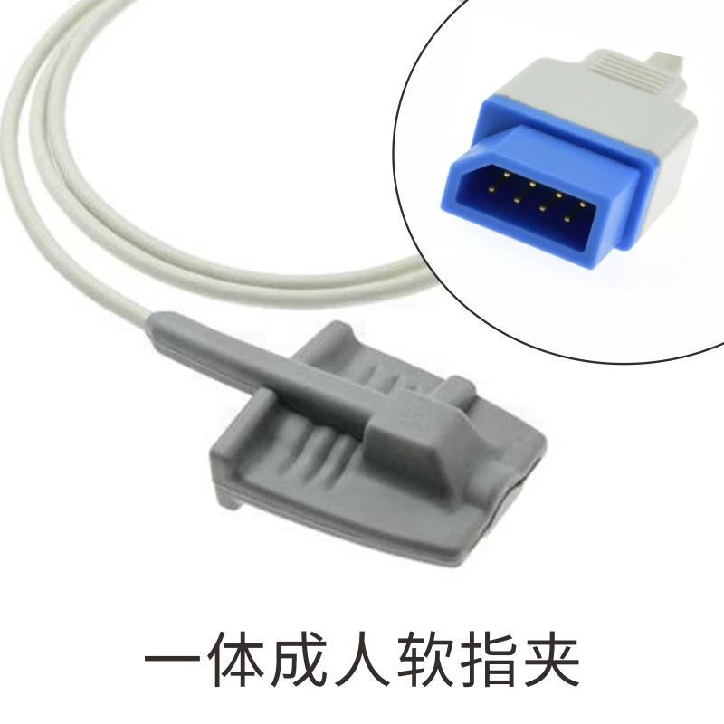 Силиконовый Датчик SPO2 с зажимом для пальцев взрослых и детей мониторинга