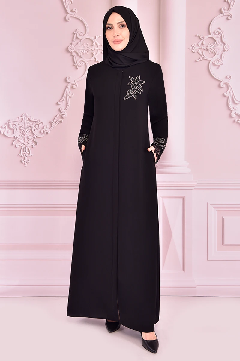 

Gupure Detail Ferace Black MISS8183
