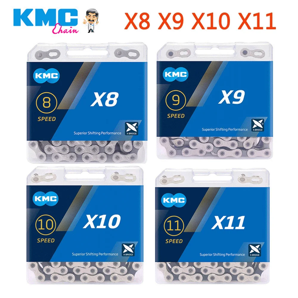 

KMC Bicycle Chain X8 X9 X10 X11 X12 Road MTB Bike Chain 8 9 10 11 12 Speed 116 118 126L Bike Chain for Shimano Sram Bike Parts