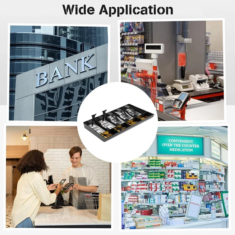 1 шт. ящик для кассового аппарата прочный хранения денег из АБС-пластика 5