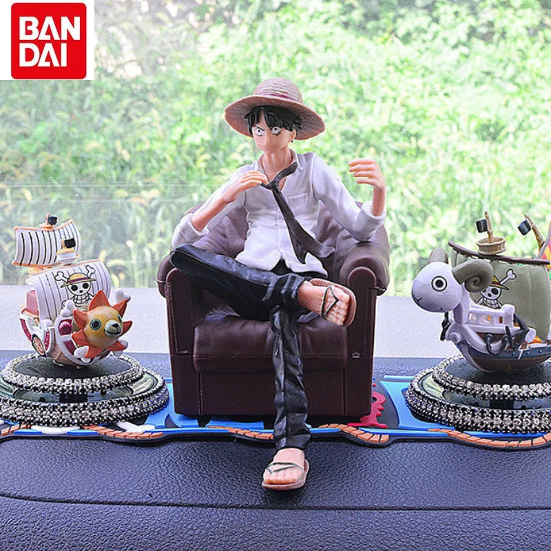 

Cartoon Anime One Piece Sunshine Car Rearview Mirror Pendant Creative Car Decoration Interior Accessories Ornament Decoration
