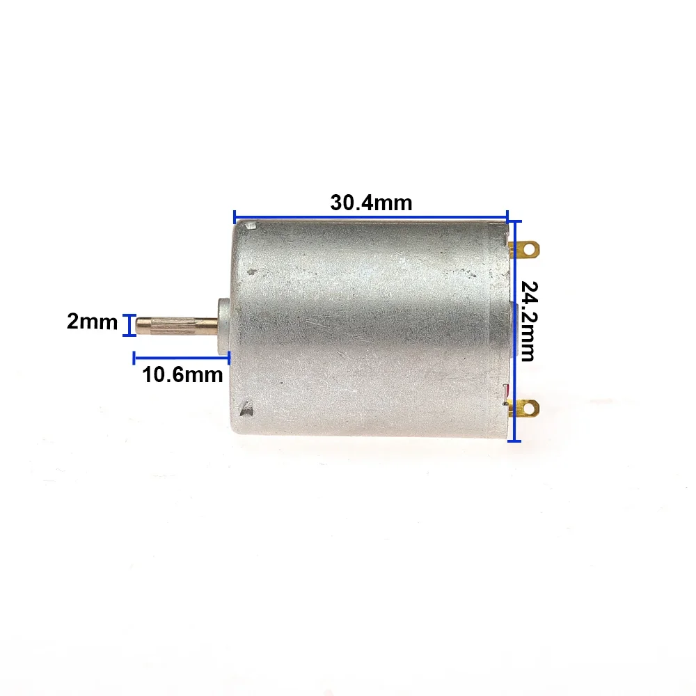 

Micro RC370 Двигатель постоянного тока 6 В-12 В 11000 об/мин Угольная щетка Высокоскоростной тисненый вал Электрическое оборудование для моделей игрушек