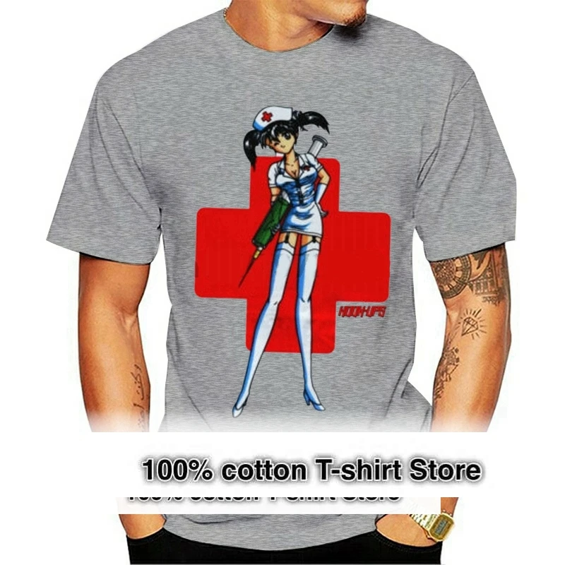 

VINTAGE Hook Ups 1994 Skateboard Sexy Anime T-shirt REPRINT SIZE S-5XL RARE