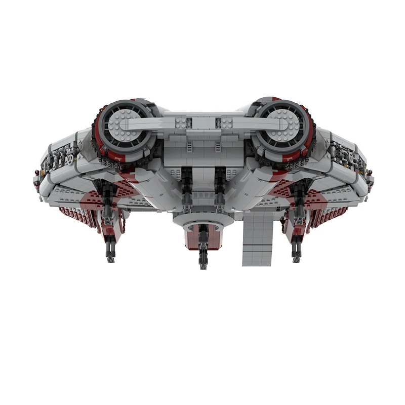 

BuildMoc, Космический старый республиканский Ebon Hawk-рыцари, космический корабль, строительные блоки, транспортные самолеты, истребители, кирпич...