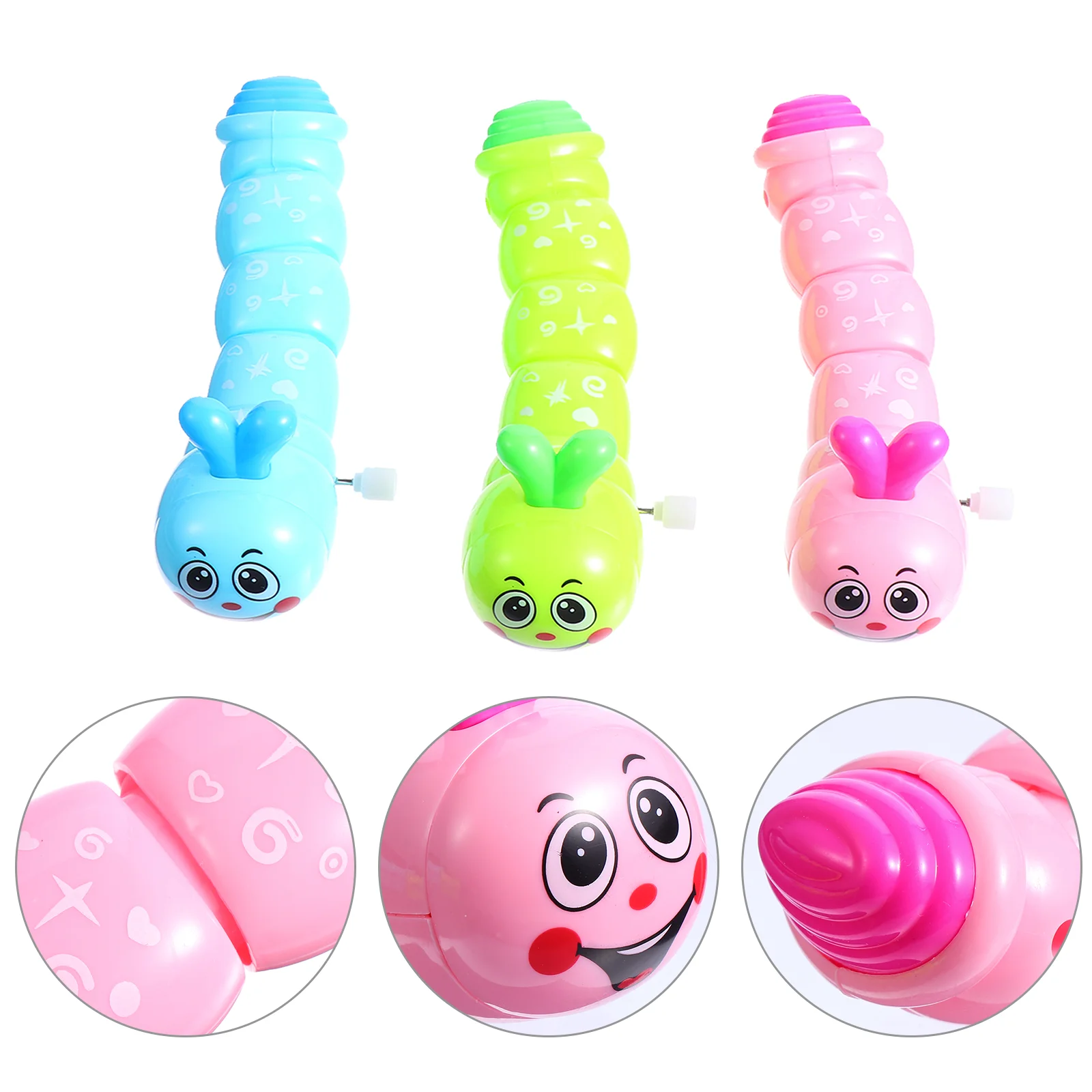 

Toys Up Wind Clockwork Kids Toy Caterpillar Christmas Favor Walking Plaything Mini 3 Swimming Favors Jumping Prizes Bulk