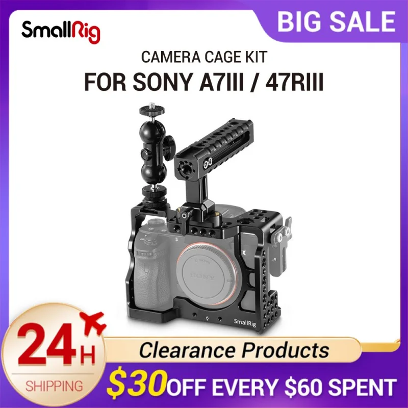 

Клетка SmallRig A9 для камеры Sony A9, светильник Кая с направляющими Nato, 2013