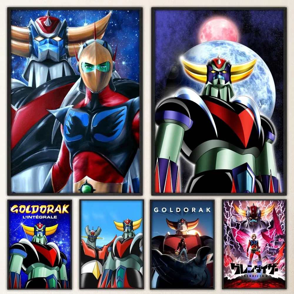 R-Robot Goldorak классический аниме постер принты плакат настенная живопись спальня