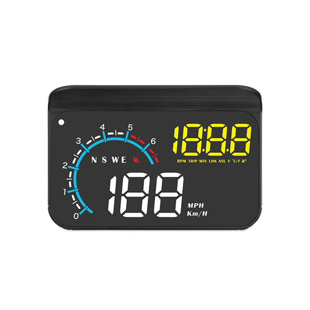 

Multifunctional GPS Car HUD Shows Speed Mileage Travel Time Fuel Usage Driving Directions Designed Exclusively for All Cars