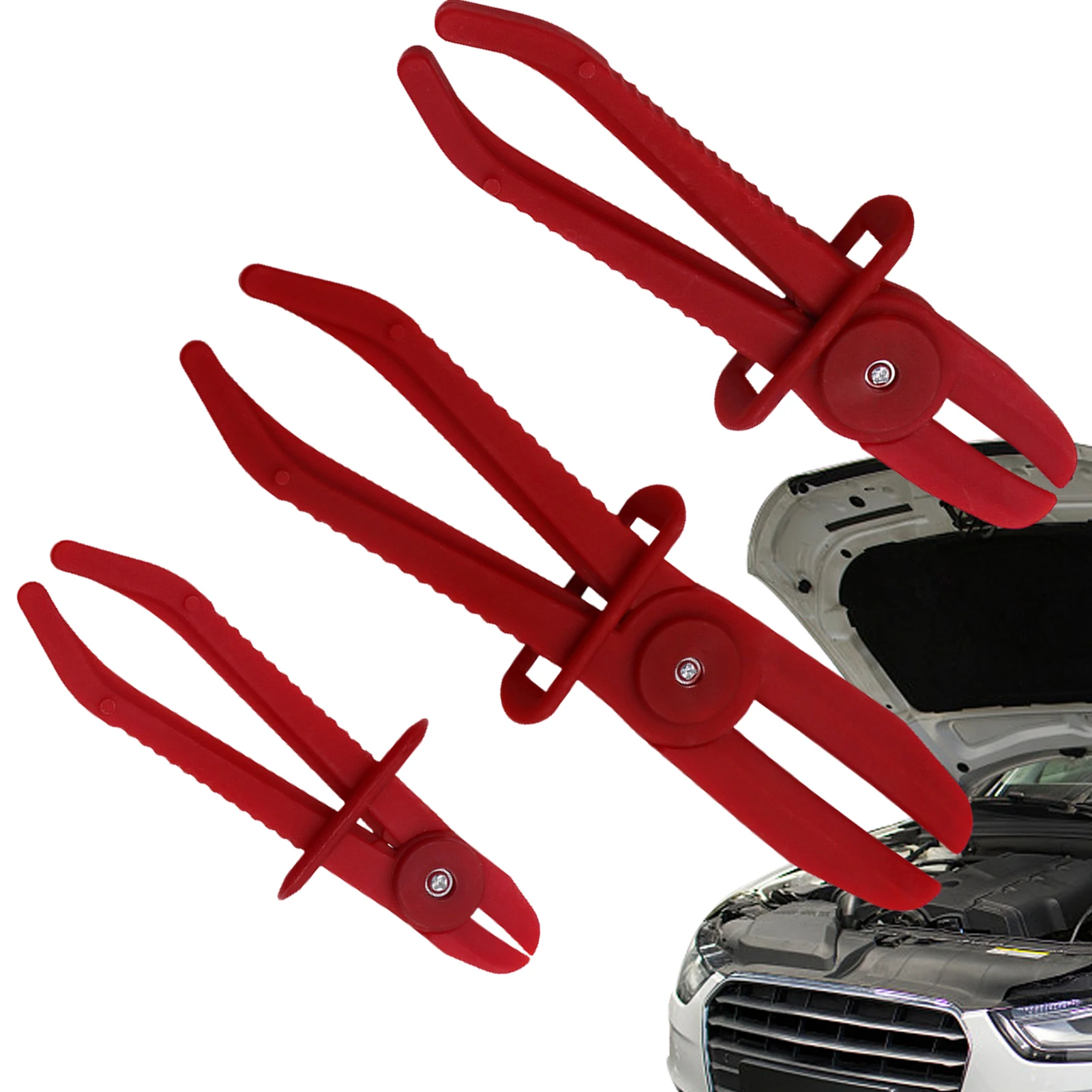 

Red Line Clamp Pliers Flexible Pipe Clamp Set Hose Pinch Off Pliers Set Line Clamps Replacement For Fuels Hoses Gases Lines