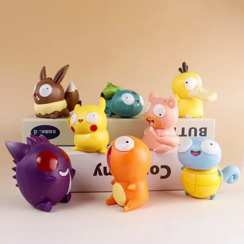 8 шт. игрушка-покемон домашнее животное аниме-фигурка модель куклы Пикачу Иви