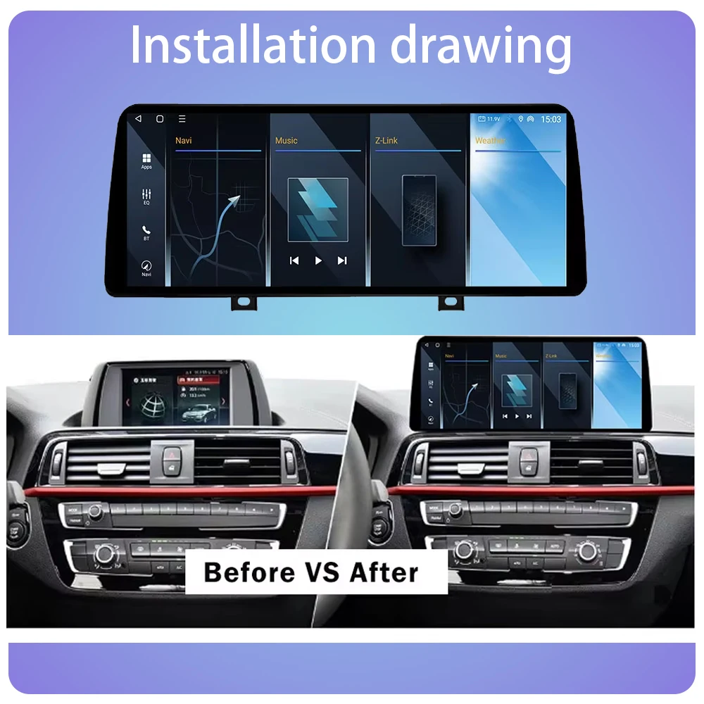 Фото Для BMW 2 серии F45 F46 (2013-2017) NBT и (2018) EVO 12.3” Android 16 Автомагнитола с Carplay, GPS-навигацией, камерой 360, DSP, BT №2